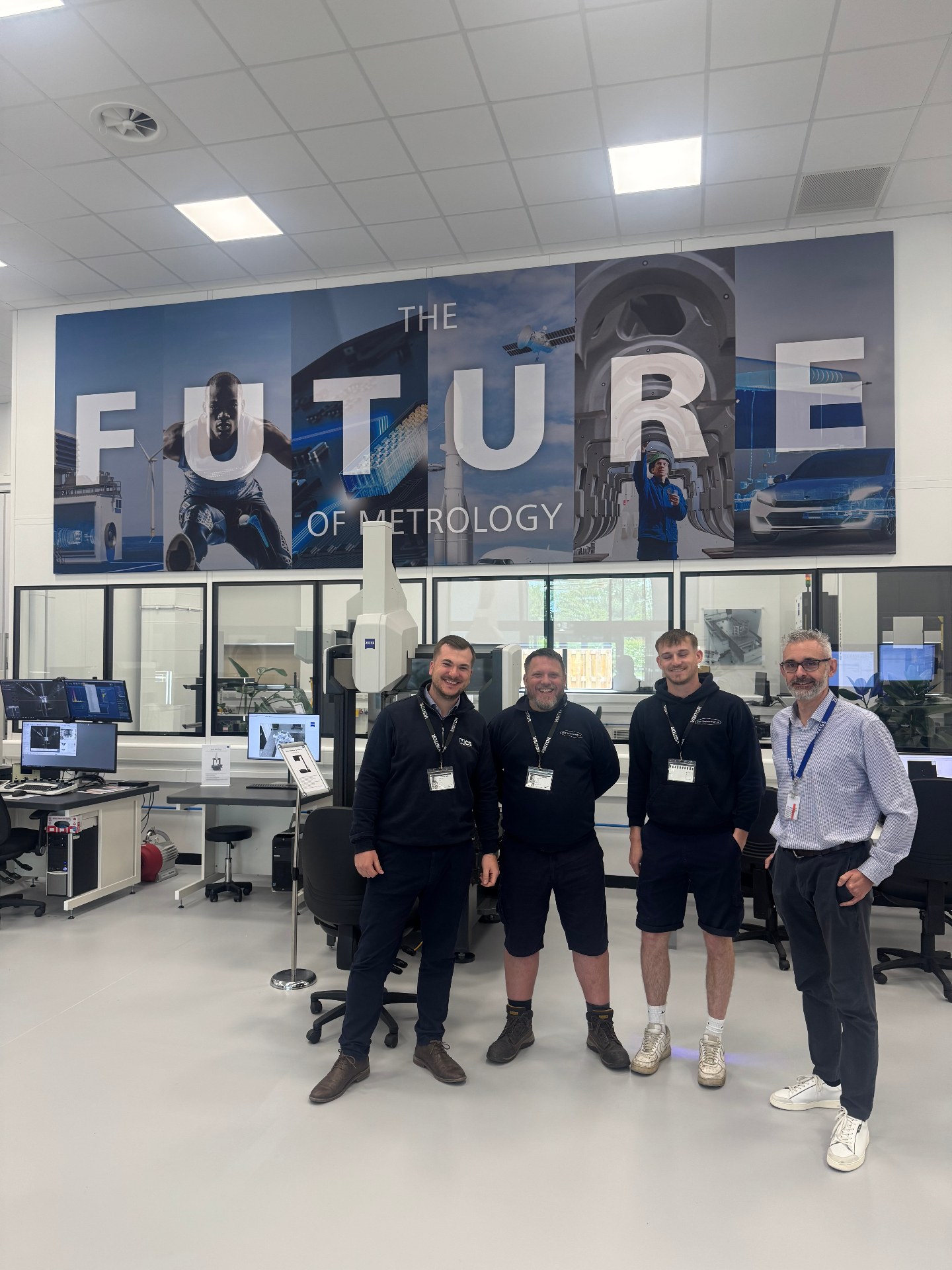 DGF Engineering visiting a modern metrology showroom